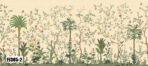 Flowers Pattern Design Mural WALLPAPER, Available in Various Paper Texture, Code FJ305. It is Produced as 105 CM WIDE ROLL PANELS. - Image 4