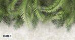 Palm Leaves Pattern Design, VINYL FABRIC TEXTILE Wall Mural in Different Texture, Code FJ312.  It is produced as ONE PIECE without joint. - Image 3