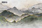Mountains Design Mural WALLPAPER, Available in various Paper Texture, Code FJ317. It is Produced as 105 CM WIDE ROLL PANELS. - Image 3