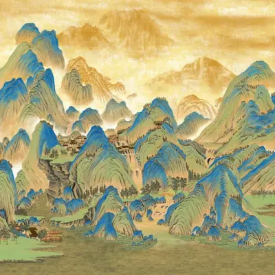 Mountains Design,VINYL FABRIC TEXTILE Wall Mural in Different Texture, Code FJ318.  It is produced as ONE PIECE WTHOUT JOINT. without joint.