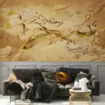Flock Of Fish Design Mural WALLPAPER, Available in Various Paper Texture, Code FJ320. 105 CM WIDE ROLL PANELS. - Image 3