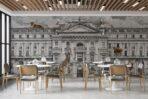 Zoo Pattern Design Mural WALLPAPER, Available in Various Paper Texture, Code FJ308. It is Produced as 105 CM Wide Roll Panels. - Image 5