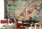 Giraffe Design, VINYL FABRIC TEXTILE Wall Mural in Different Texture, Code A312. It is produced as ONE PIECE WITHOUT JOINT. - Image 5