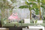 Zebra Patterned Design, VINYL FABRIC TEXTILE Wall Mural in Different Texture, Code A313 It is produced as ONE PIECE WITHOUT JOINT. - Image 6