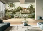 Landscape Pattern Design, VINYL FABRIC TEXTILE Wall Mural in Different Texture, Code FJ311. It is produced as ONE PIECE WITHOUT JOINT. - Image 5