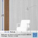 MDF Soft Touch Antibacterial Surface Wall Panel Gray - Code APM905 - Image 3
