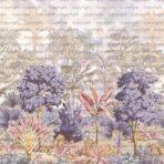 Colorful Jungle, VINYL FABRIC TEXTILE Wall Mural in Different Texture, Code SE304. It is produced as ONE PIECE WITHOUT JOINT. - Image 2