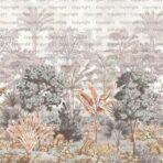 Colorful Jungle, VINYL FABRIC TEXTILE Wall Mural in Different Texture, Code SE304. It is produced as ONE PIECE WITHOUT JOINT. - Image 3