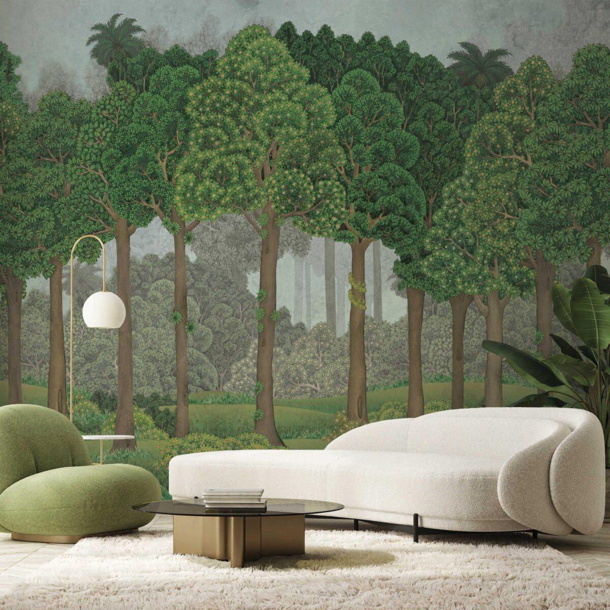 Tropical Design MURAL WALLPAPER, Available in Various Paper Texture, Code SE306. It is Produced as 105 CM WIDE ROLL PANELS. - Image 7