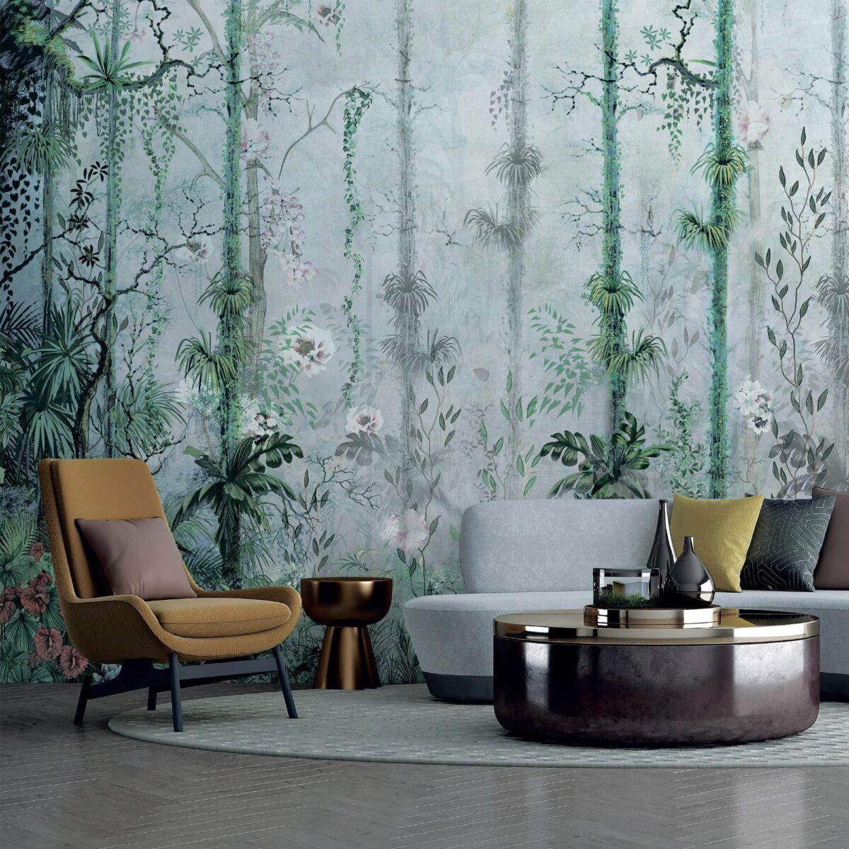 Tropical Nature Design MURAL WALLPAPER, Available in Various Paper Texture, Code SE308. It is Produced as 105 CM WIDE ROLL PANELS. - Image 5