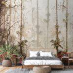 Tropical Nature Design, VINYL FABRIC TEXTILE Wall Mural in Different Texture, Code SE308. It is produced as ONE PIECE WITHOUT JOINT. - Image 5