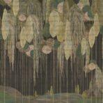 Abstract Mediterranean Cypress Tree Design MURAL WALLPAPER, Available in Various Paper Texture, Code SE309. It is Produced as 105 CM WIDE ROLL PANELS.