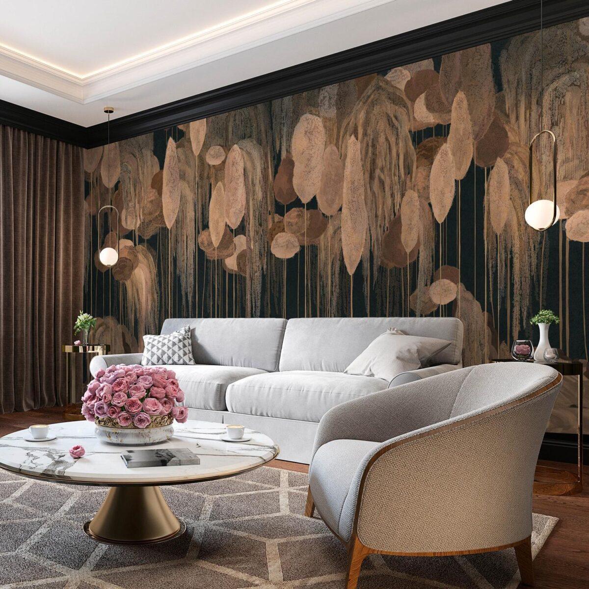 Abstract Mediterranean Cypress Tree Design MURAL WALLPAPER, Available in Various Paper Texture, Code SE309. It is Produced as 105 CM WIDE ROLL PANELS. - Image 9