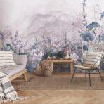 Floral Design MURAL WALLPAPER, Available in Various Paper Texture, Code SE310. It is Produced as 105 CM WIDE ROLL PANELS. - Image 7