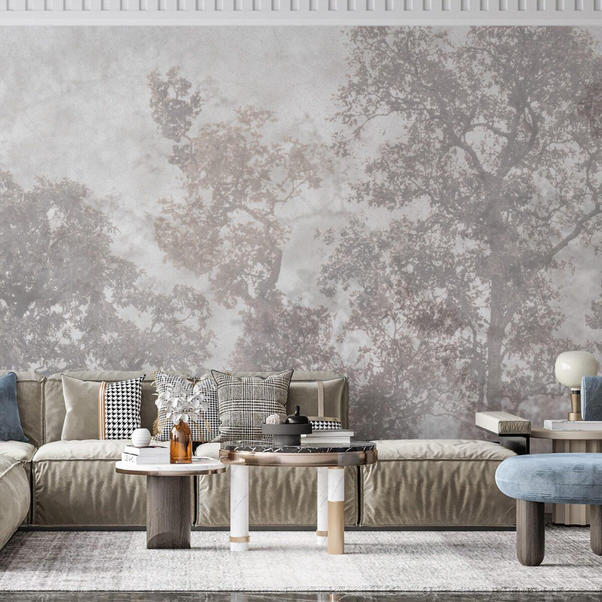 Cherry Blossom Tree Design MURAL WALLPAPER, Available in Various Paper Texture, Code SE312. It is Produced as 105 CM WIDE ROLL PANELS. - Image 5
