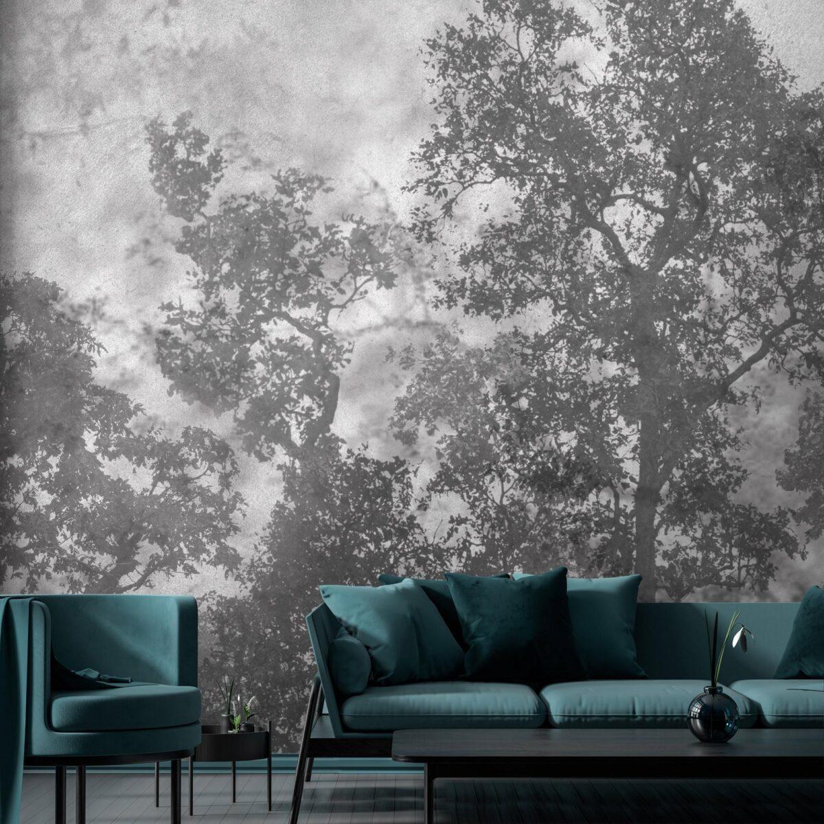 Tree Design, VINYL FABRIC TEXTILE Wall Mural in Different Texture, Code SE312. It is produced as ONE PIECE WITHOUT JOINT. - Image 5