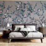 Floral Design MURAL WALLPAPER, Available in Various Paper Texture, Code SE313. It is Produced as 105 CM WIDE ROLL PANELS. - Image 5