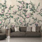 Floral Design MURAL WALLPAPER, Available in Various Paper Texture, Code SE313. It is Produced as 105 CM WIDE ROLL PANELS. - Image 6