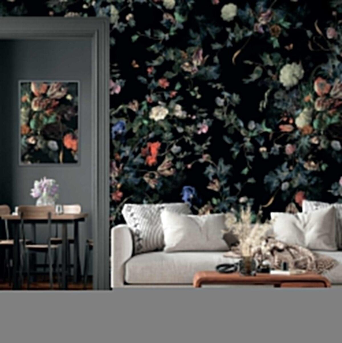 Floral Design MURAL WALLPAPER, Available in Various Paper Texture, Code SE315. It is Produced as 105 CM WIDE ROLL PANELS. - Image 5