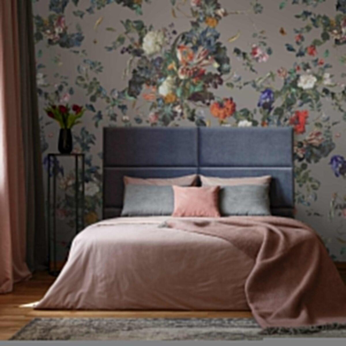 Floral Design, VINYL FABRIC TEXTILE Wall Mural in Different Texture, Code SE315. It is produced as ONE PIECE WITHOUT JOINT. - Image 5
