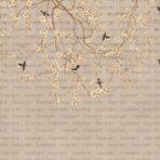 Floral and Bird Detailed Design MURAL WALLPAPER, Available in Various Paper Texture, Code SE316. It is Produced as 105 CM WIDE ROLL PANELS. - Image 2
