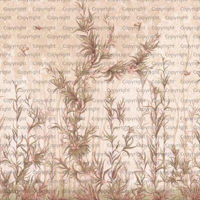 Limonium Flowers Design, VINYL FABRIC TEXTILE Wall Mural in Different Texture, Code SE317. It is produced as ONE PIECE WITHOUT JOINT.
