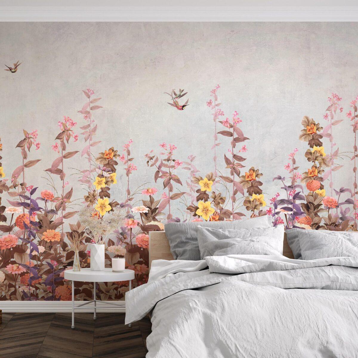 Floral Design MURAL WALLPAPER, Available in Various Paper Texture, Code SE320. It is Produced as 105 CM WIDE ROLL PANELS. - Image 5