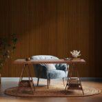MDF Antibacterial Surface Wall Panel Dark Cinnamon Colour Code APM300 - Image 2