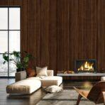 MDF Soft Touch Antibacterial Surface Wall Panel Dark Brown Code APM500