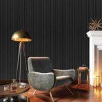 MDF Soft Touch Antibacterial Surface Wall Panel Dark Gray Code APM506