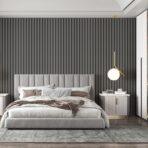 MDF Soft Touch Antibacterial Surface Wall Panel Gray - Code APM905 - Image 2