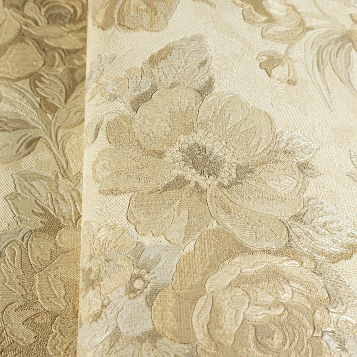 Blooming Roses Floral Pattern Wallpaper Beige Cream Code 5806-1 - Image 3