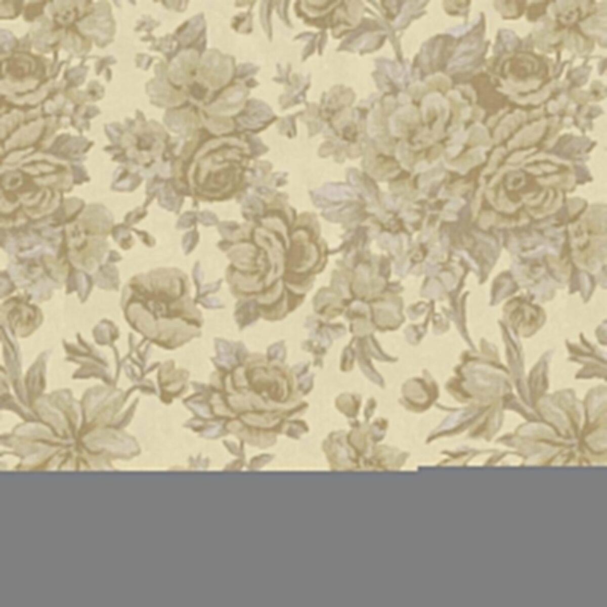 Blooming Roses Floral Pattern Wallpaper Beige Cream Code 5806-1 - Image 5