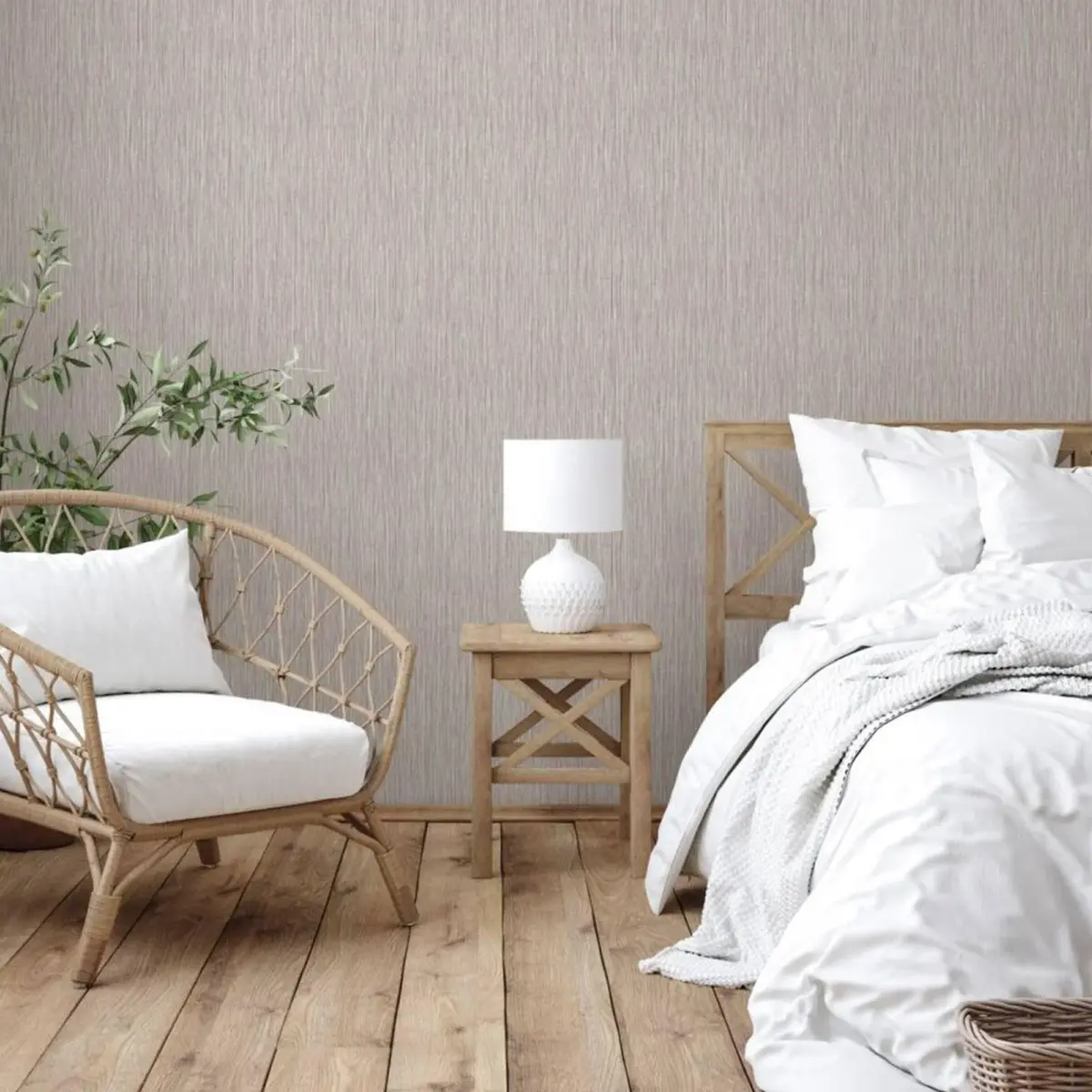 Minimalist textured wallpaper Beige Cream Code 5801-7 - Image 6