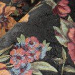 Blooming Roses Floral Pattern Wallpaper Black Orange Red Code 5806-6 - Image 4