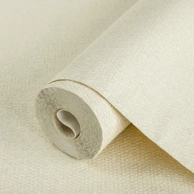 Flat Pattern Wallpaper White Cream Code 1013-1