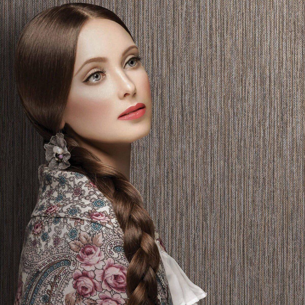 Minimalist textured wallpaper Beige Brown Code 5801-9 - Image 2