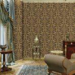Damask Pattern Wallpaper Brown Code 6802-5 - Image 6