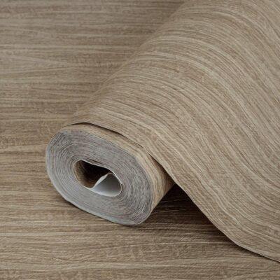 Textured Plain Wallpaper Brown Code 6807-4