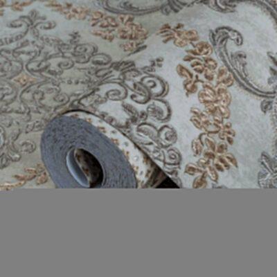 Damask Pattern Wallpaper Beige Dark Code 6802-4