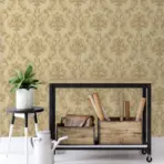 Damask Rich Ornament Wallpaper Gold Cream Code 6808-2 - Image 2