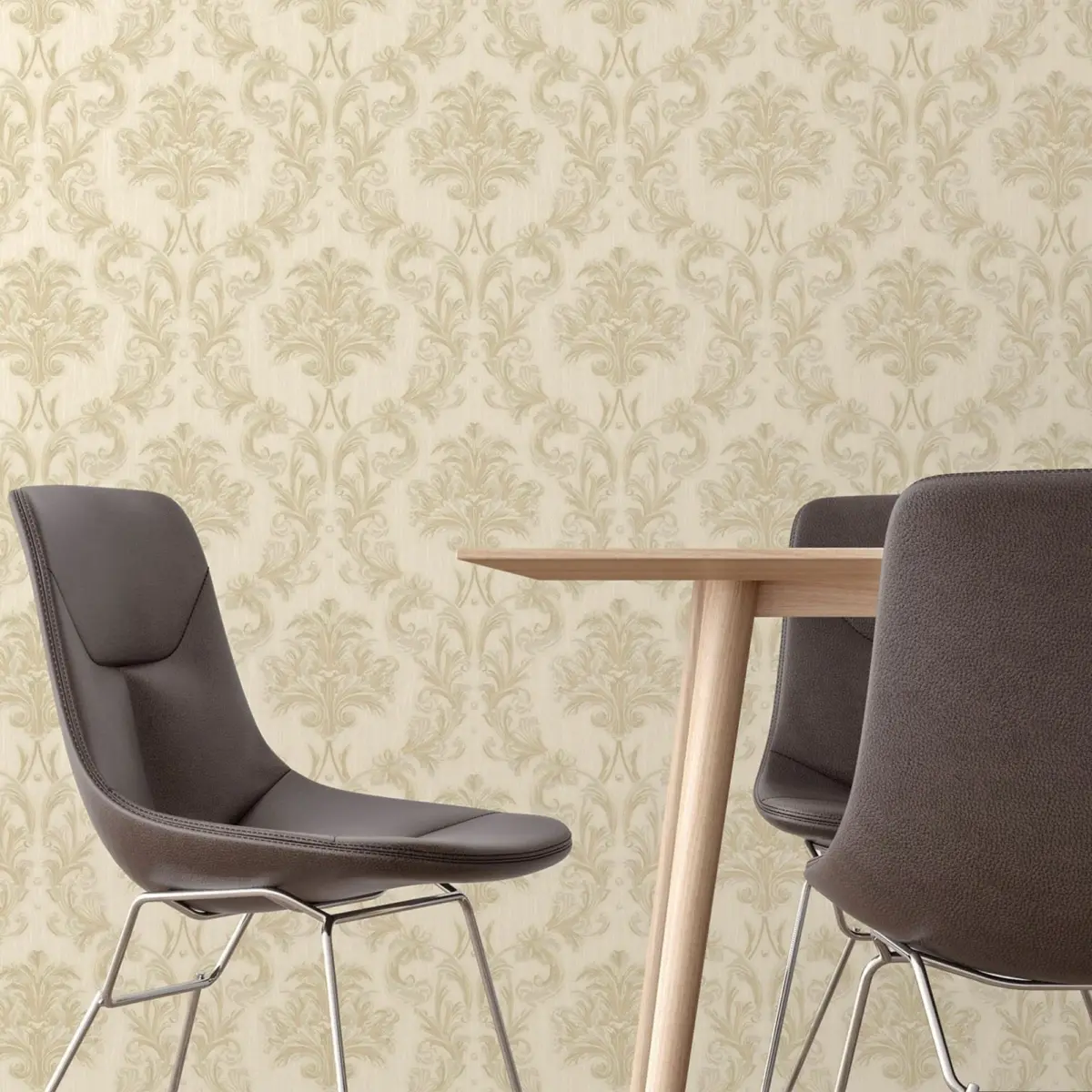 Damask Rich Ornament Wallpaper Light Cream Code 6808-1 - Image 2