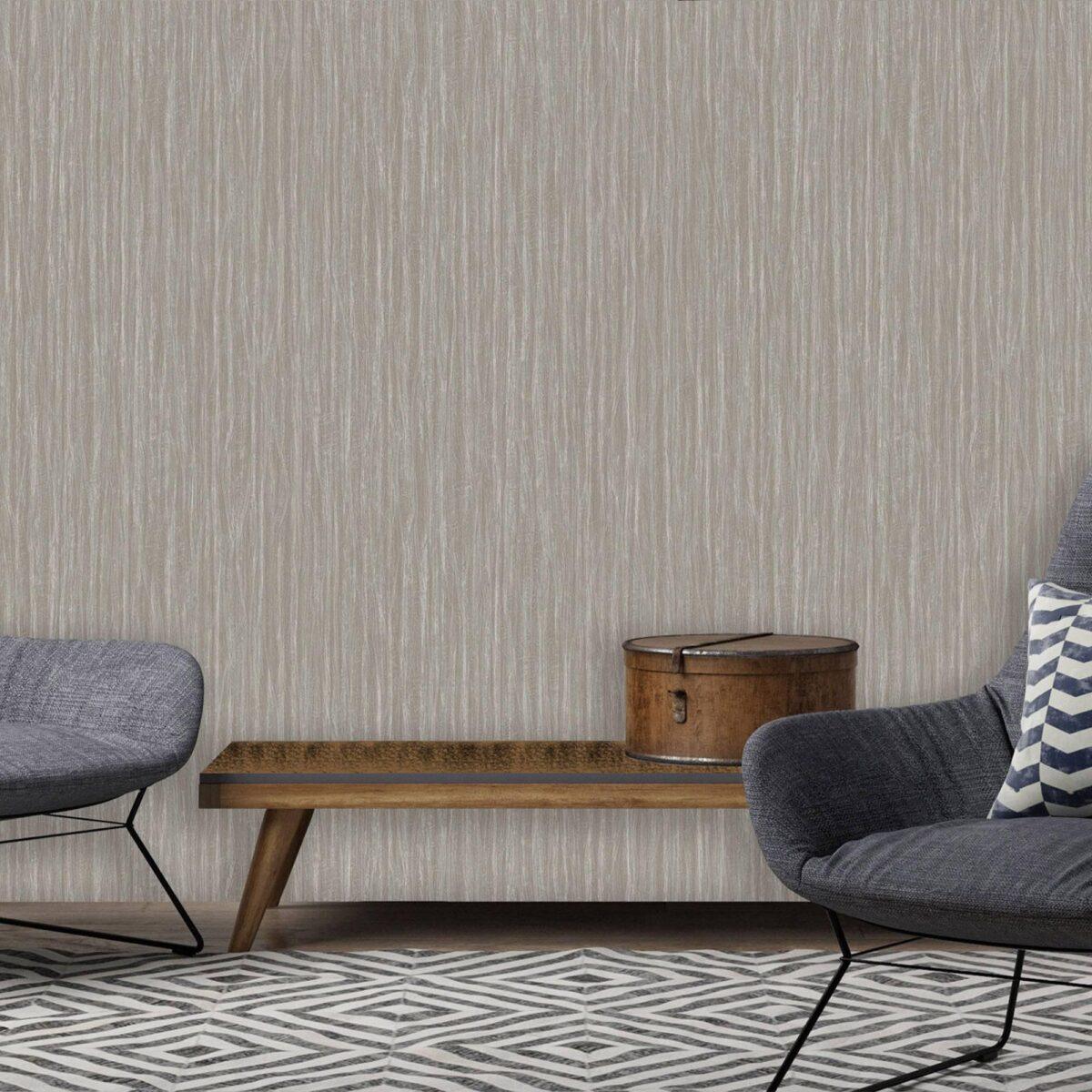 Textured Plain Wallpaper Beige Code 6807-3 - Image 2