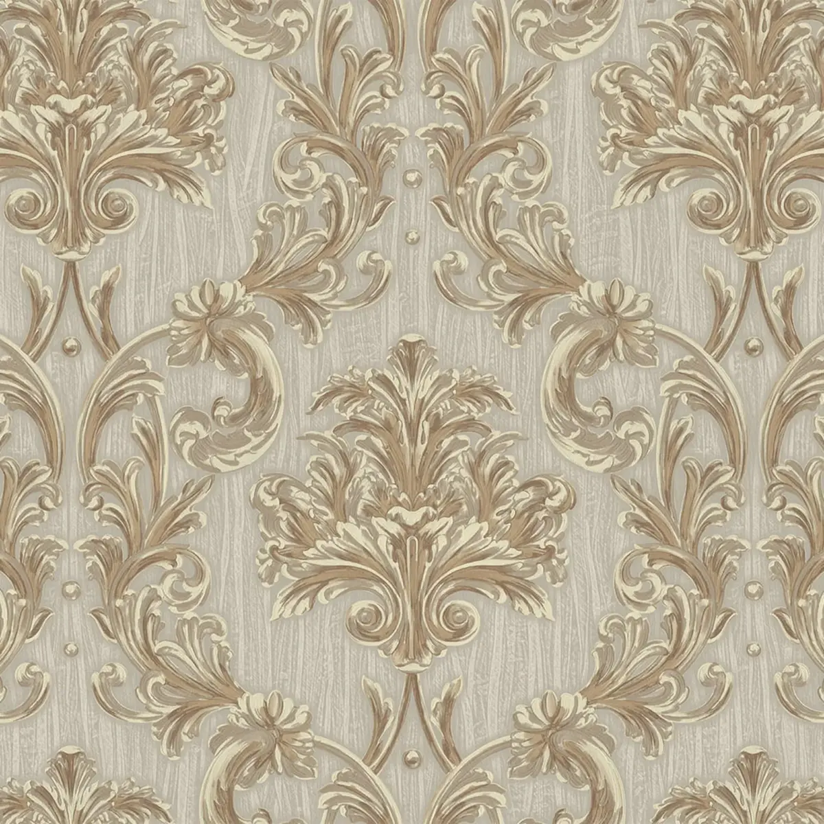 Damask Rich Ornament Wallpaper Brown Beige Code 6808-3 - Image 5