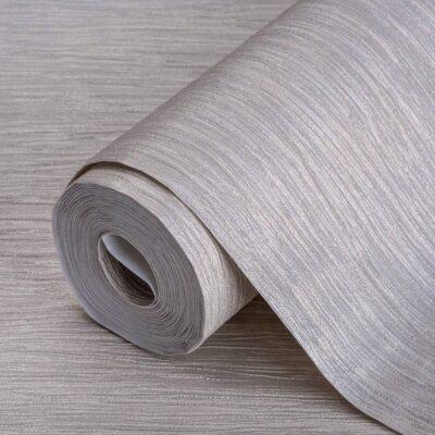 Textured Plain Wallpaper Silver Code 6801-2