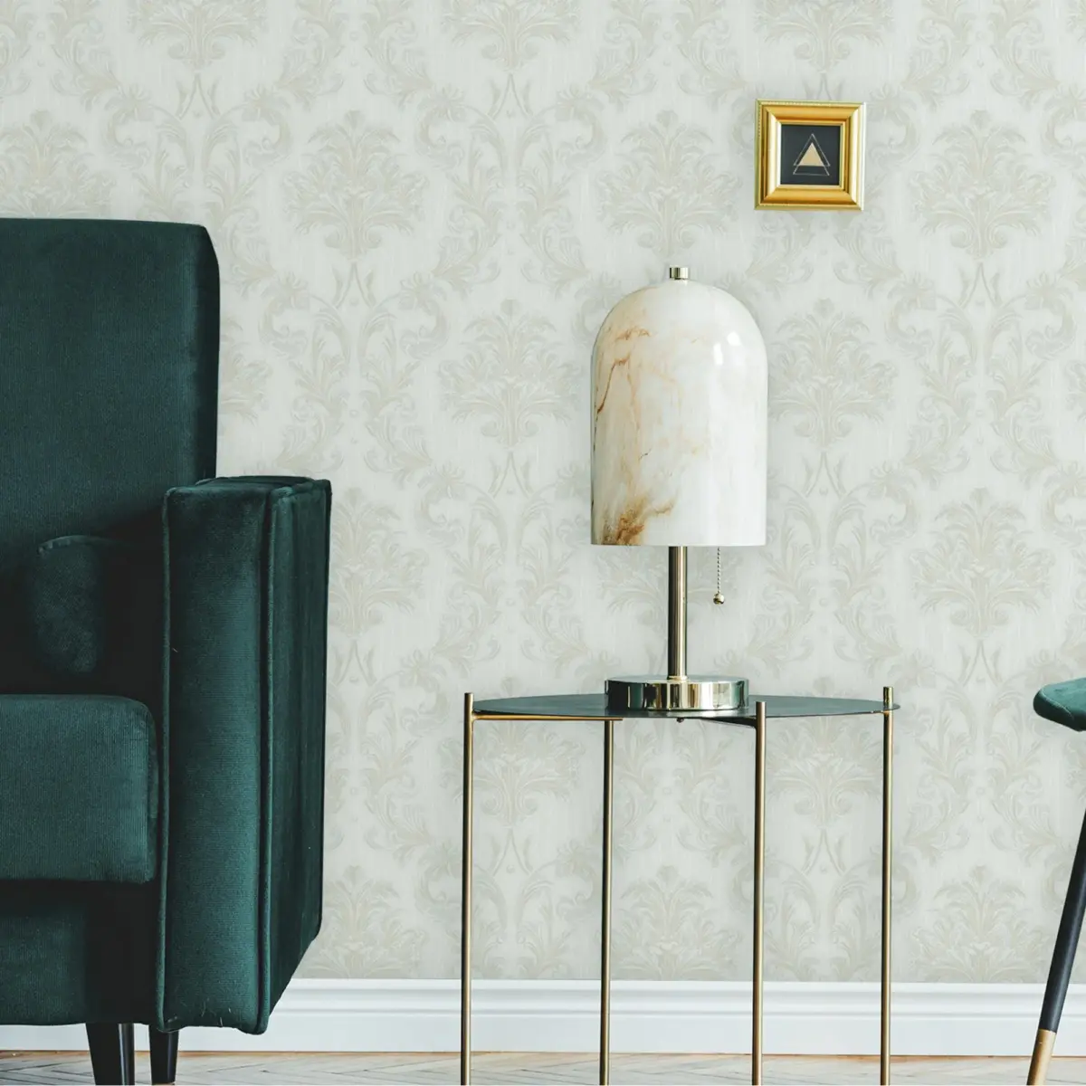 Damask Rich Ornament Wallpaper Faded Beige Code 6808-6 - Image 2