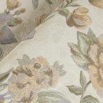 Blooming Roses Floral Pattern Wallpaper Beige Light Blue Code 5806-3 - Image 4