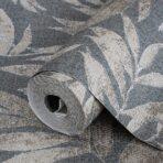 Leaf Pattern Wallpaper Charcoal Code 1012-4