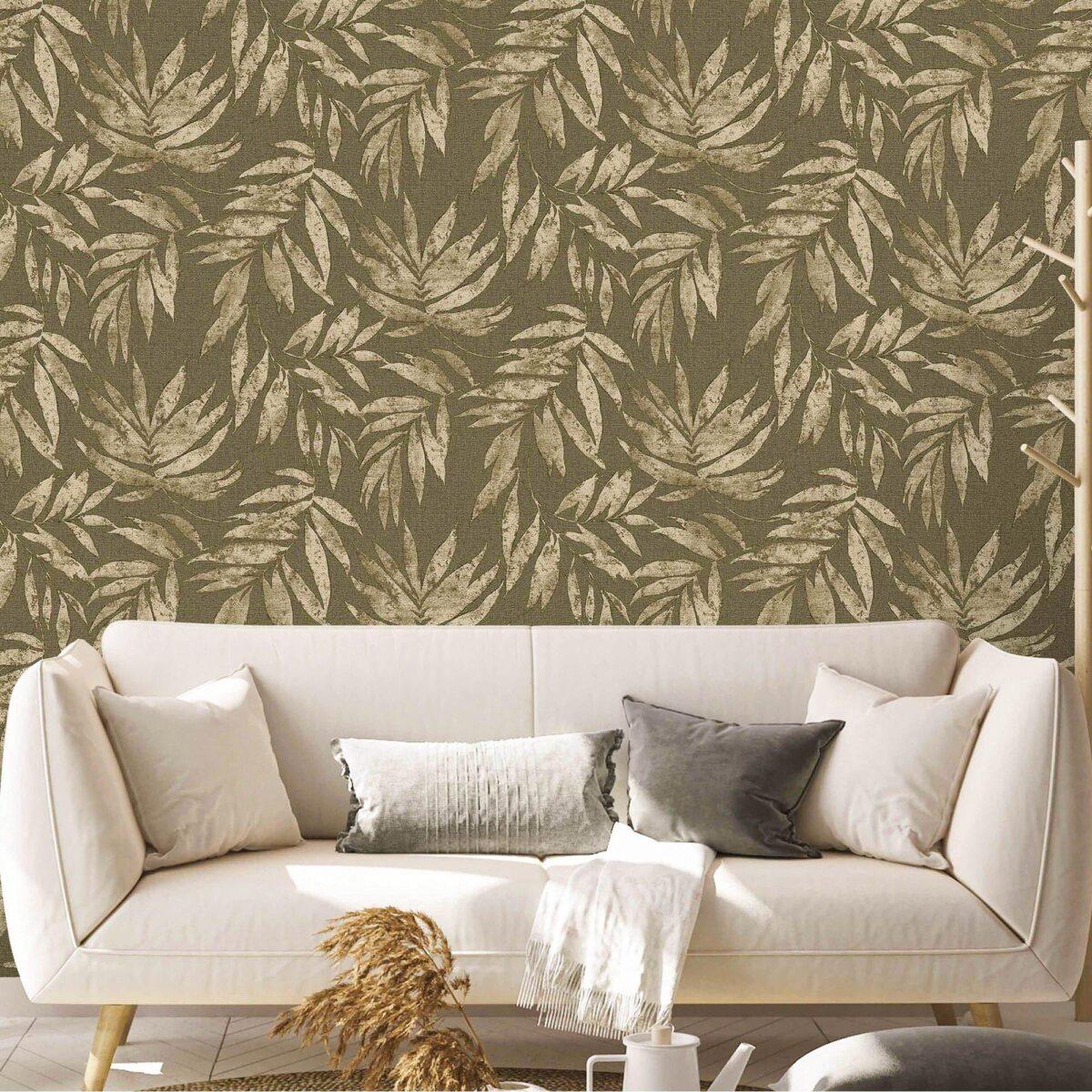 Leaf Pattern Wallpaper Green Code 1012-3 - Image 6