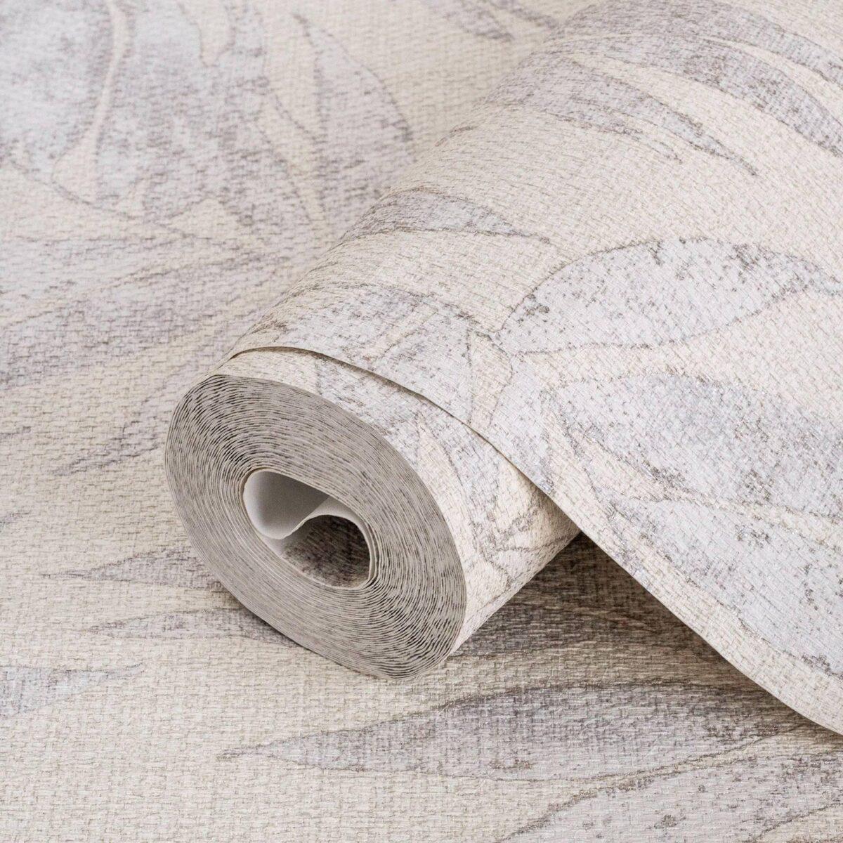 Leaf Pattern Wallpaper Beige Code 1012-2 - Image 1